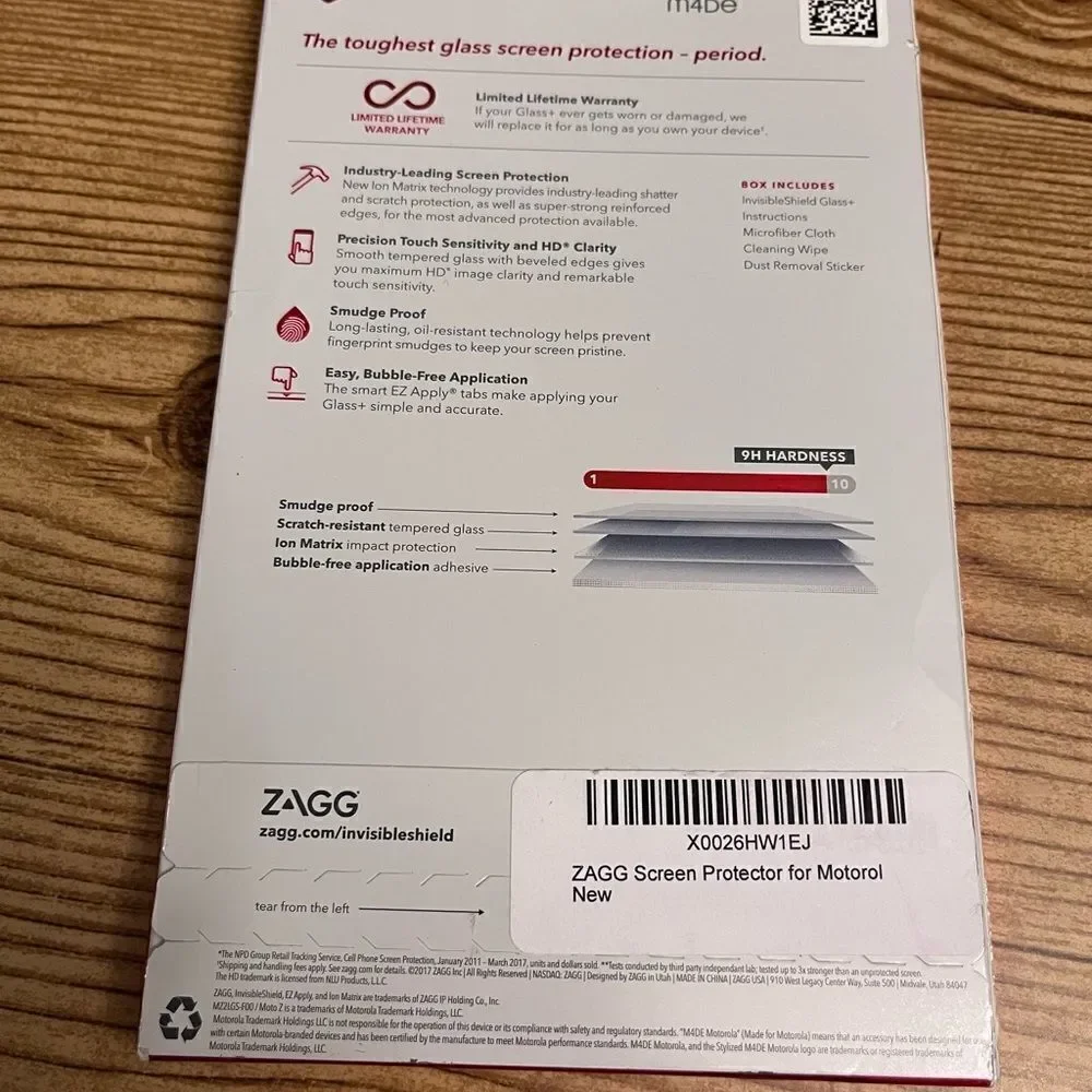 NWT Sealed Moto Z Screen Protectors Force Edition Invisible Shield